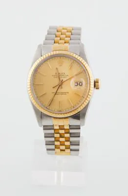 Rolex Datejust 36 16013 35mm Yellow gold and stainless steel Champagne