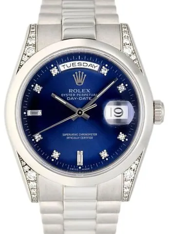 Rolex Day-Date 36 118296 36mm Platinum Gray