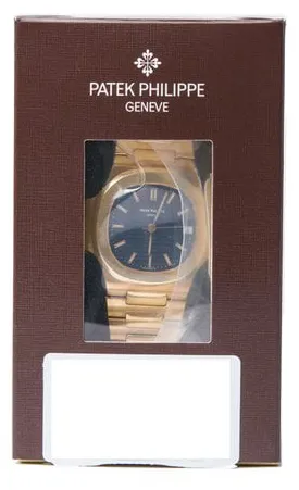 Patek Philippe Nautilus 3800/1J-001 37mm Yellow gold Blue