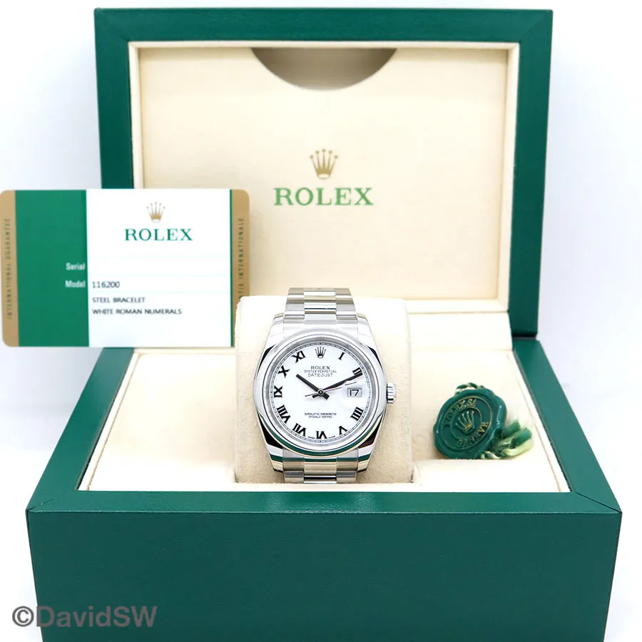 Rolex Datejust 36 116200 36mm Stainless steel White 1