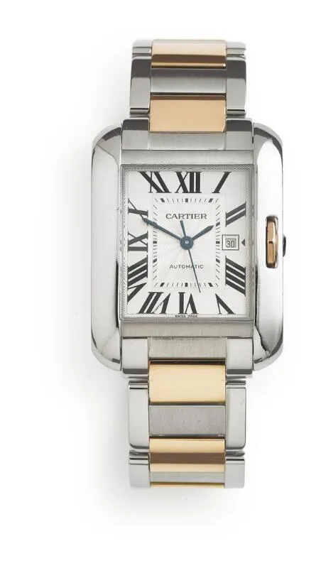Cartier Tank 3511 30mm Rose gold and stainless steel White