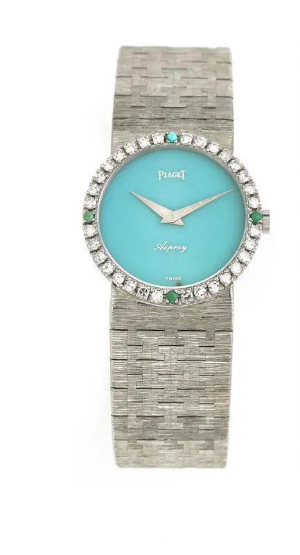 Piaget Asprey 9706 A6 24mm White gold Turquoise