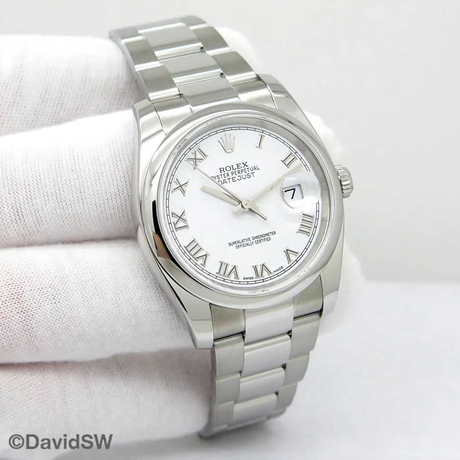 Rolex Datejust 36 116200 36mm Stainless steel White