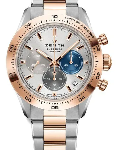 Zenith Chronomaster Sport 51.3100.3600/69.M3100 41mm Yellow gold and Stainless steel Silver