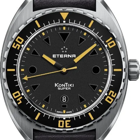 Eterna Super Kontiki E.1273C 45mm Stainless steel Black