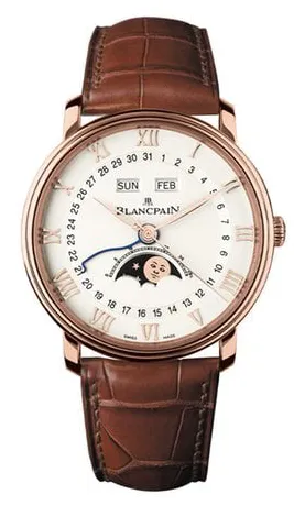 Blancpain Villeret 6654-3642-55B 40mm Rose gold White