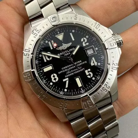 Breitling Avenger A17330 45mm Stainless steel Black