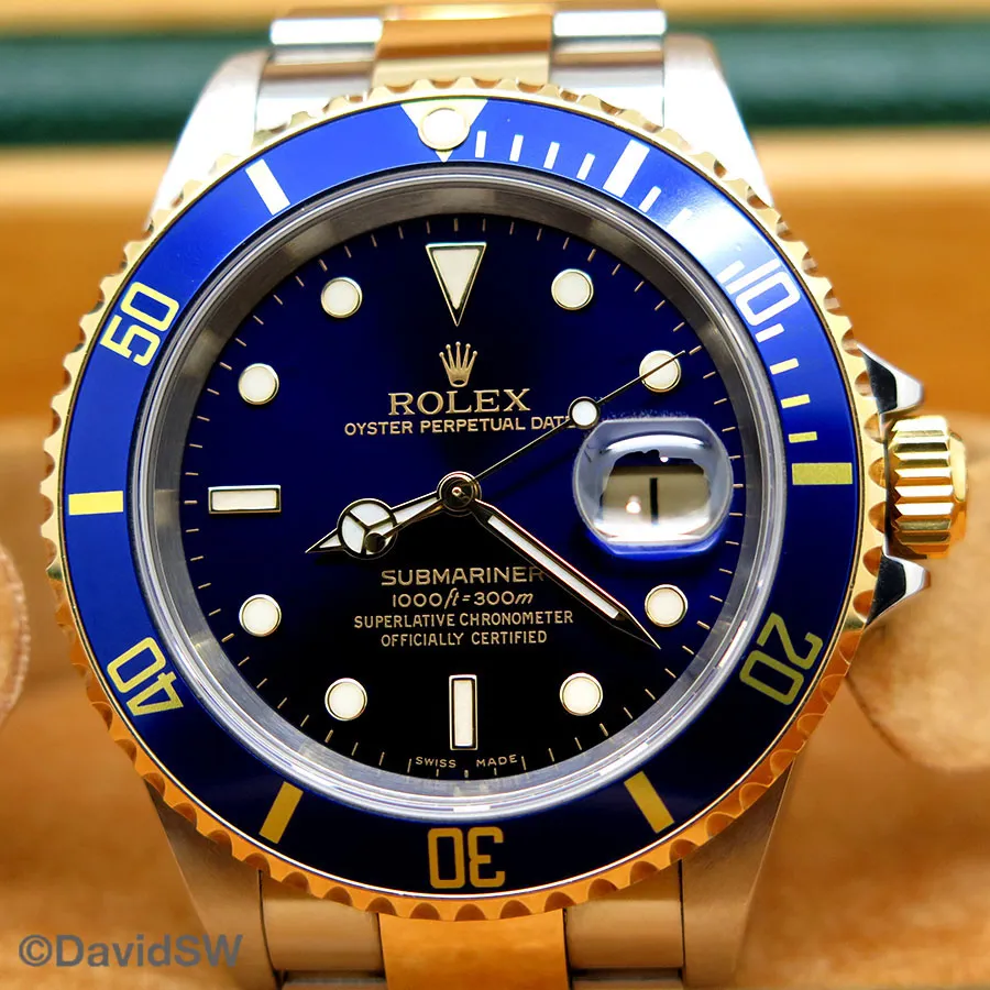 Rolex Submariner Date 16613LB 40mm 18K/SS Blue 2