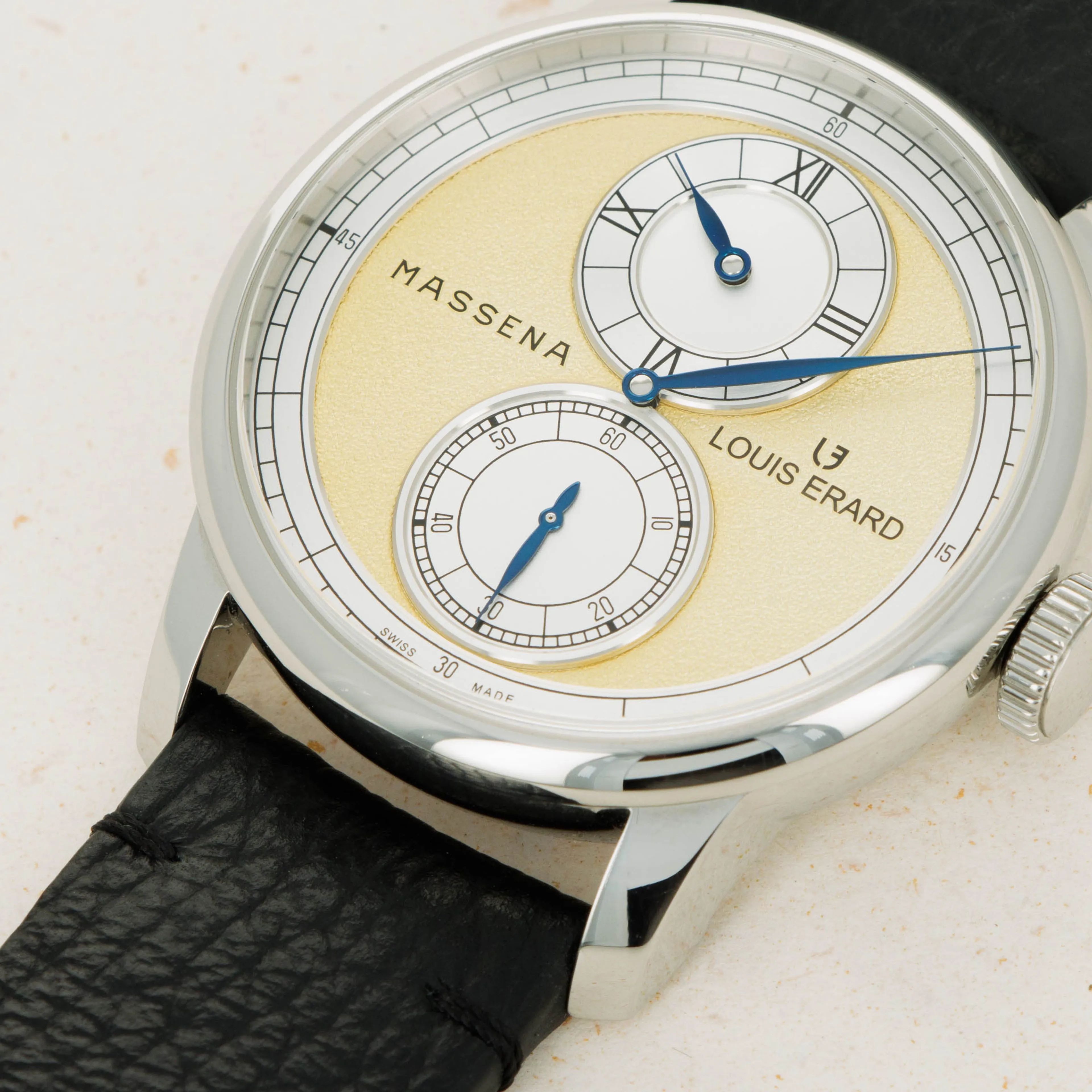 Louis Erard Le Régulateur B523 7AA75-BVA103 42mm Stainless steel Gold 2