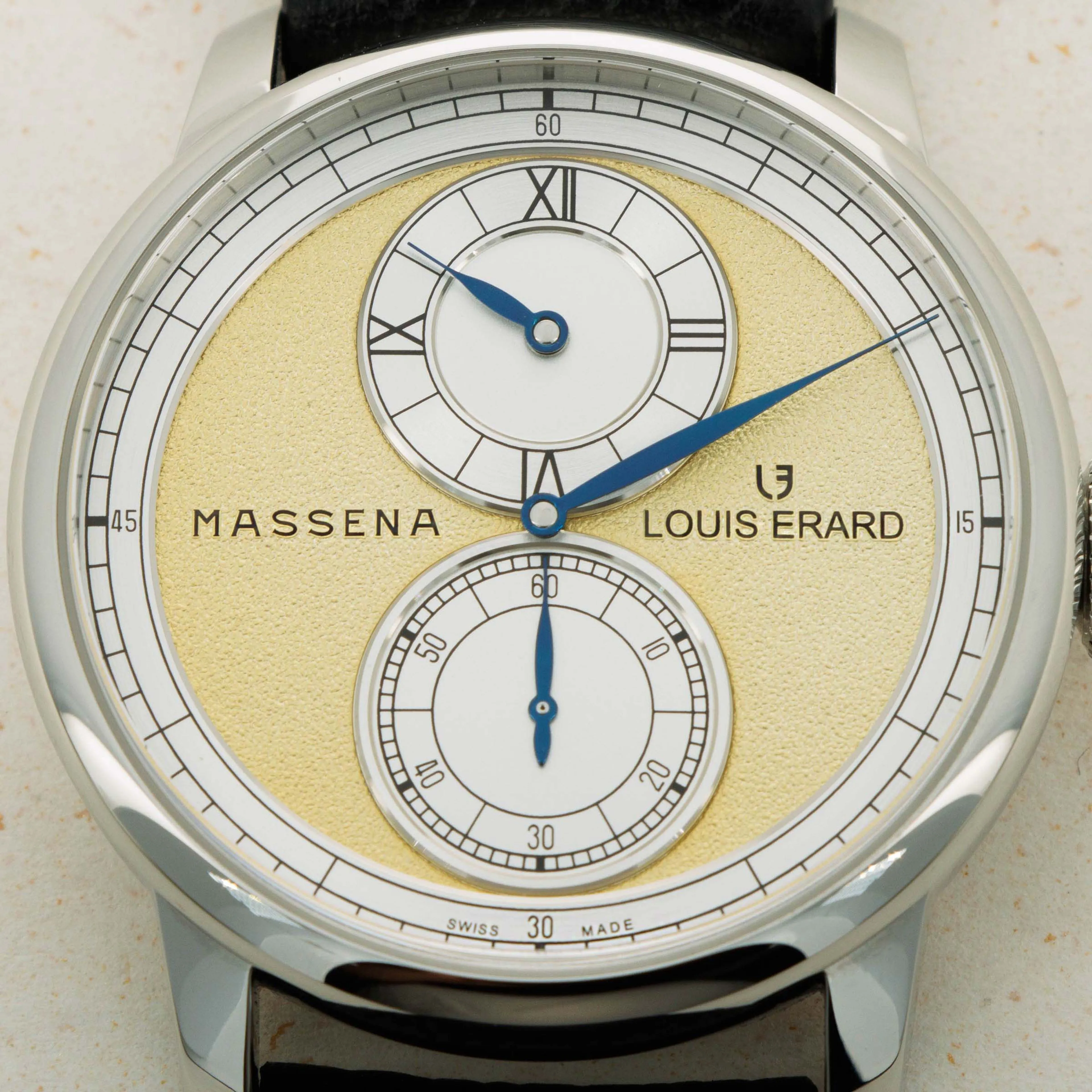 Louis Erard Le Régulateur B523 7AA75-BVA103 42mm Stainless steel Gold 10