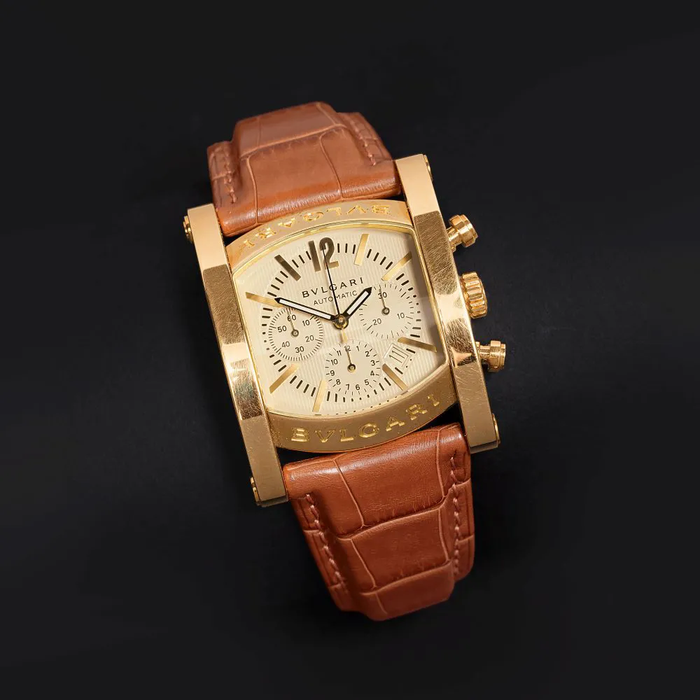 Bulgari Assioma Bulgari 35mm Yellow gold Cream