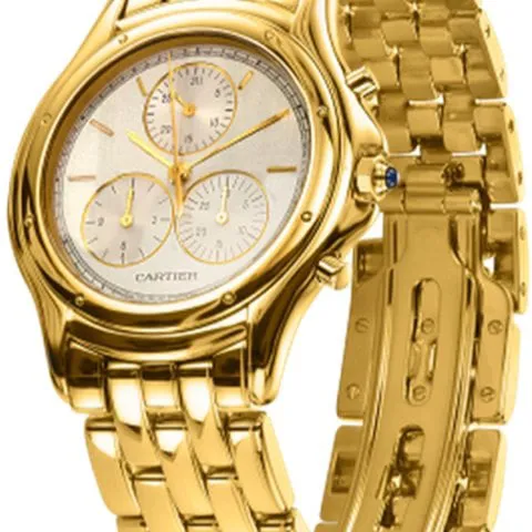 Cartier Cougar 1162 1 33mm Yellow gold Silver