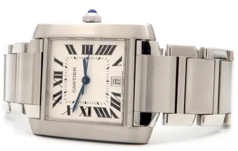 Cartier Tank Française W51002Q3 28mm Stainless steel Silver