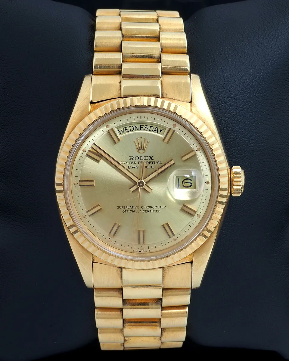 Rolex Day-Date 36 1803 36mm Yellow gold and 18k yellow gold Silver