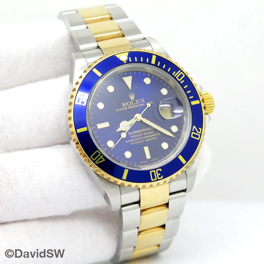 Rolex Submariner Date 16613LB 40mm 18K/SS Blue