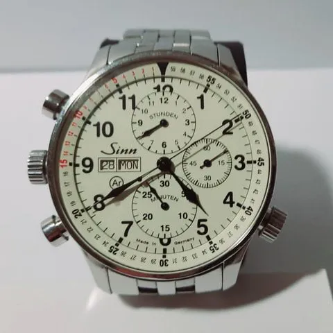 Sinn Instrument Chronographs 917.011 44mm Stainless steel Beige