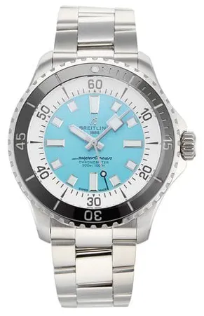 Breitling Superocean A17376211L2A1 44mm Stainless steel Turquoise