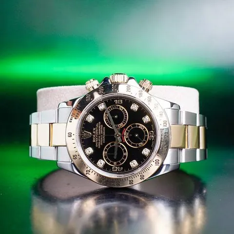 Rolex Daytona 116523 40mm Yellow gold and Stainless steel Black