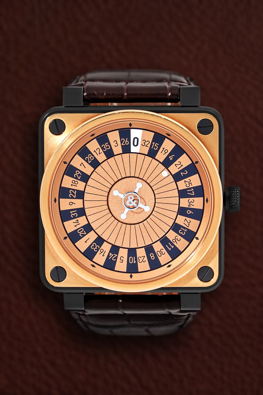 Bell & Ross Casino BR1 92-SR-CA 46mm Rose gold Gold