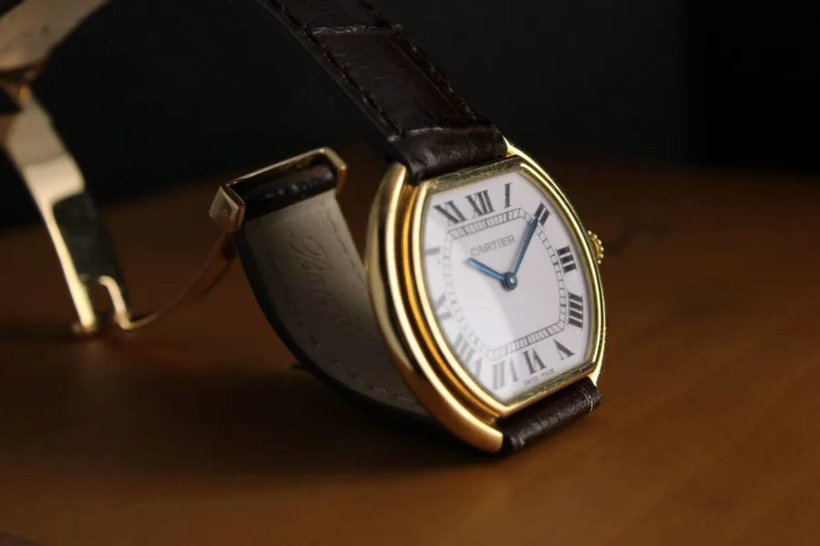 Cartier 7809 33mm Yellow gold White 1