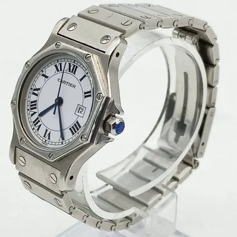 Cartier Santos 2965 30mm Stainless steel White