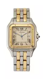 Cartier Panthère 187957 29.5mm Yellow gold and Stainless steel Cream