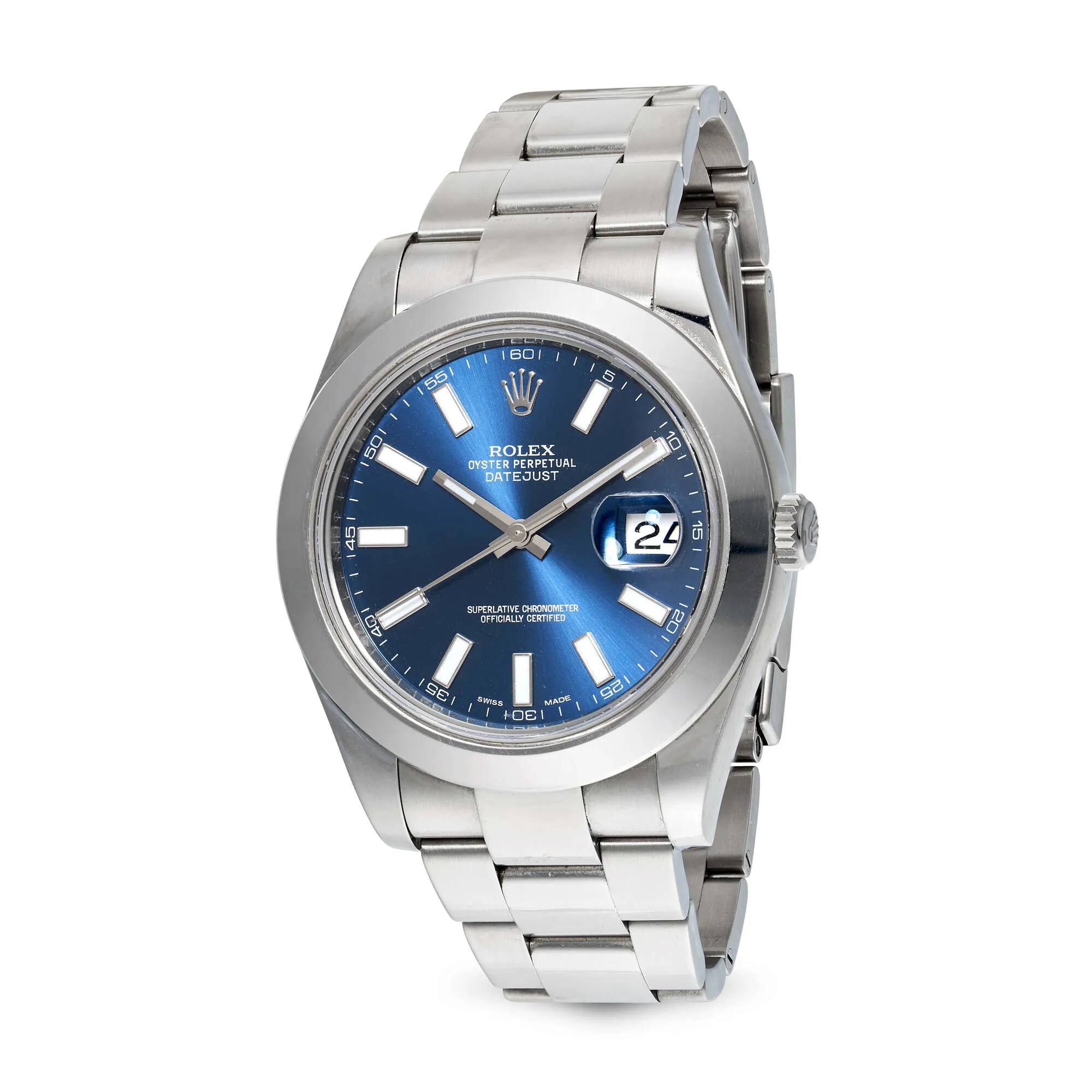 Rolex Datejust II 116300 41mm Stainless steel Blue