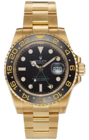 Rolex GMT-Master II 116718LN 40mm Yellow gold Black