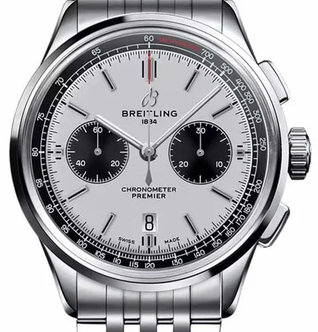 Breitling Premier AB0118221G1A1 42mm Stainless steel Silver