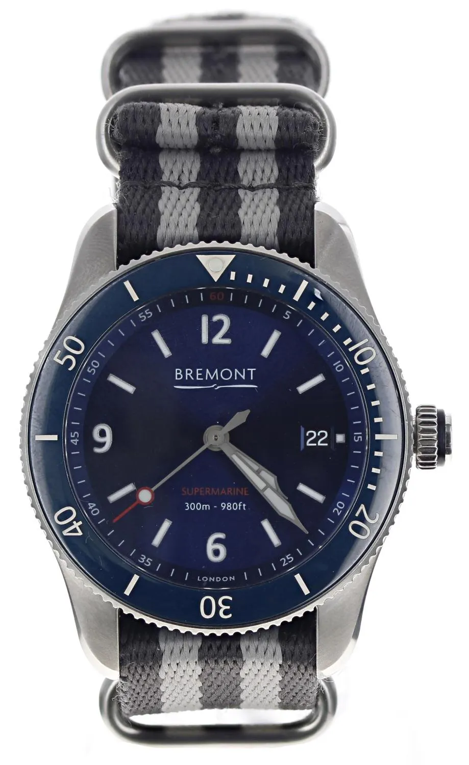 Bremont Supermarine 40mm Stainless steel Blue