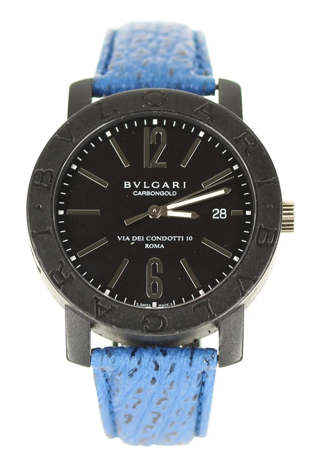 Bulgari Carbongold BB40CL 40mm Carbon fiber Black