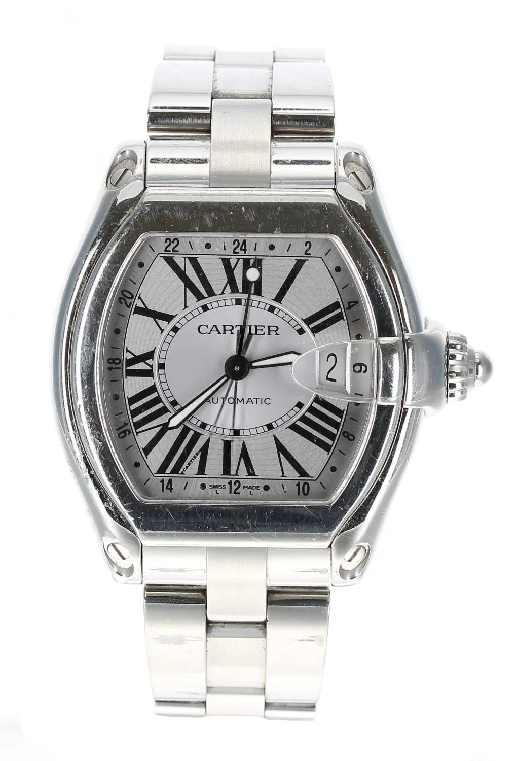 Cartier Roadster 2722 40mm Stainless steel Silver