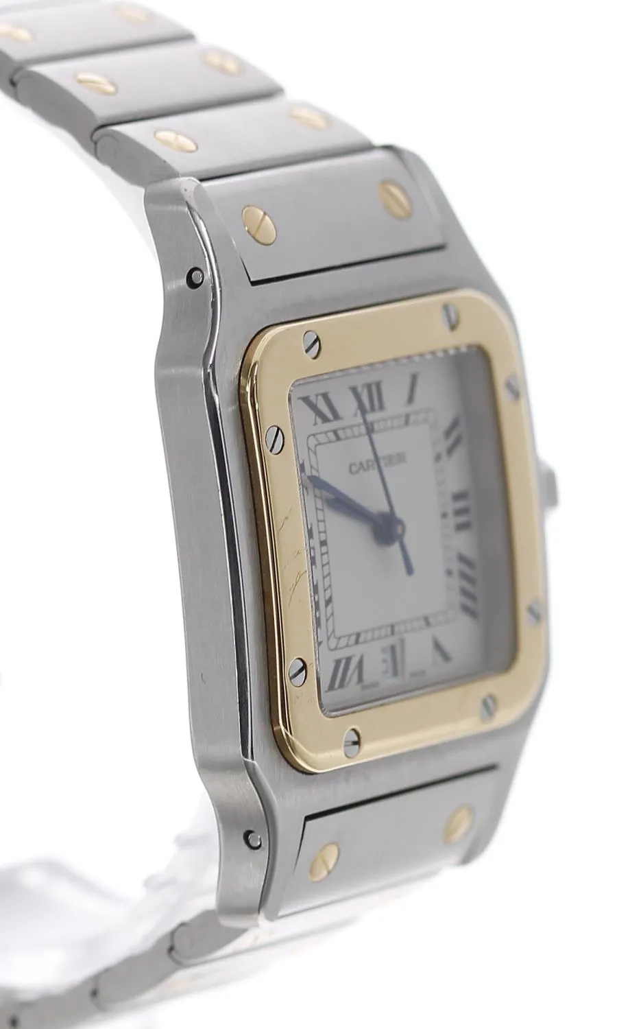 Cartier Santos 1566 31mm Yellow gold and Stainless steel Silver 2