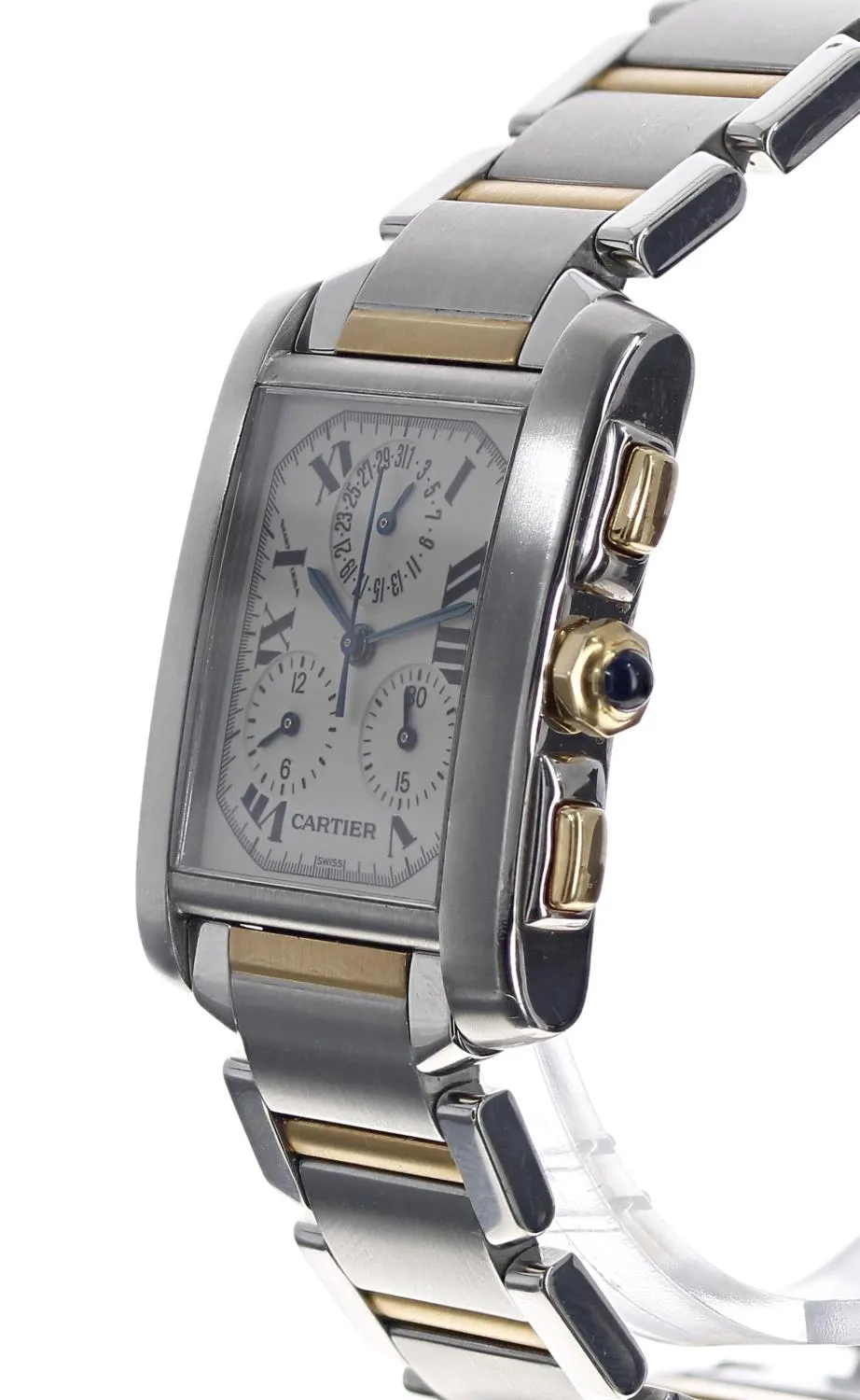 Cartier Tank Française 2303 28mm Yellow gold and stainless steel Silver 1