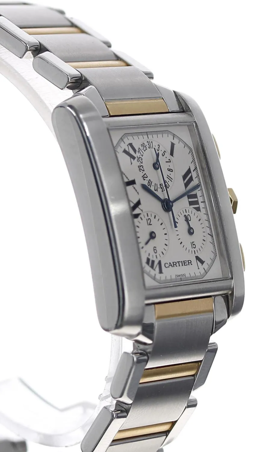 Cartier Tank Française 2303 28mm Yellow gold and stainless steel Silver 2