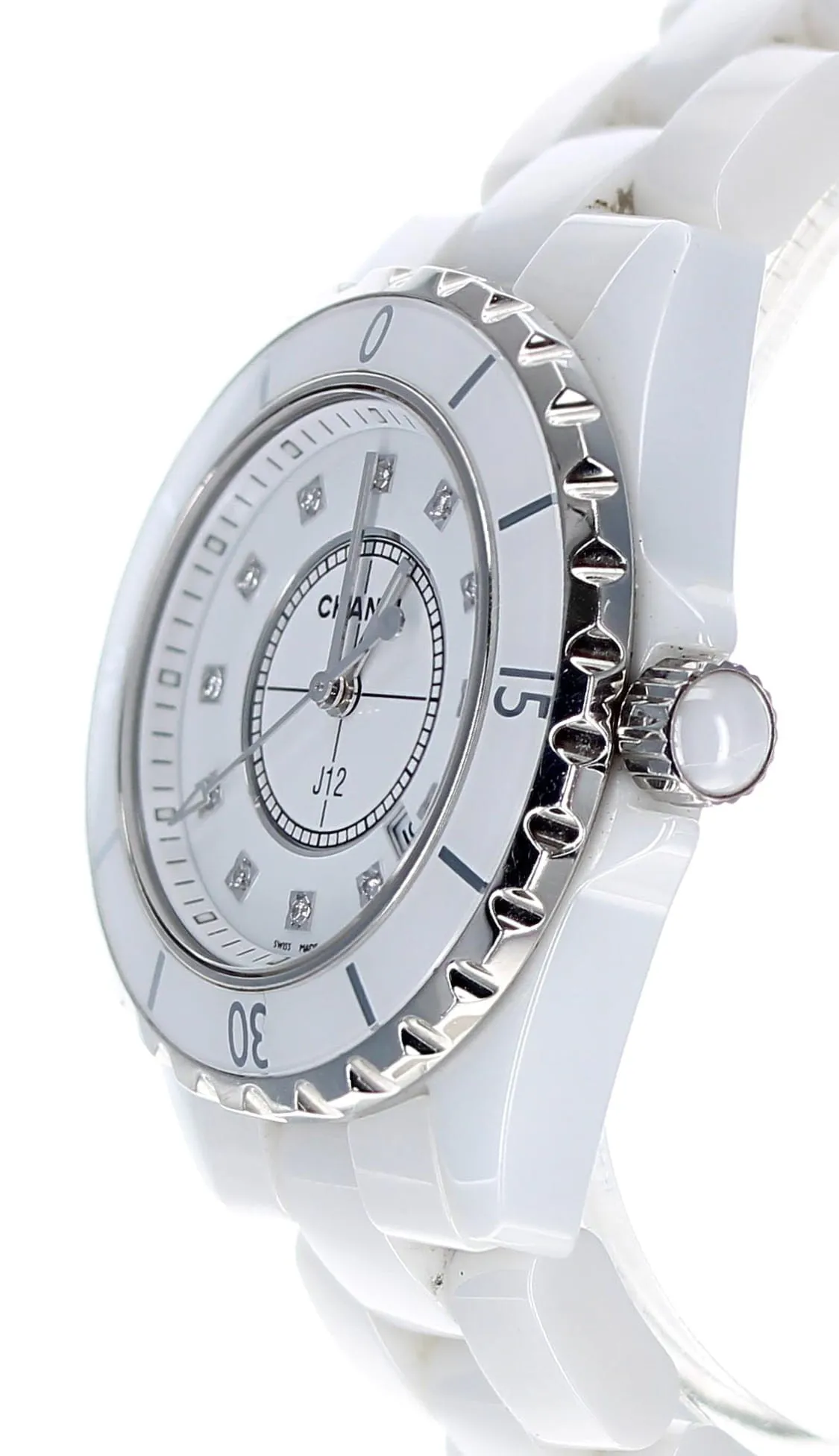 Chanel J12 H1628 34mm White ceramic White 2