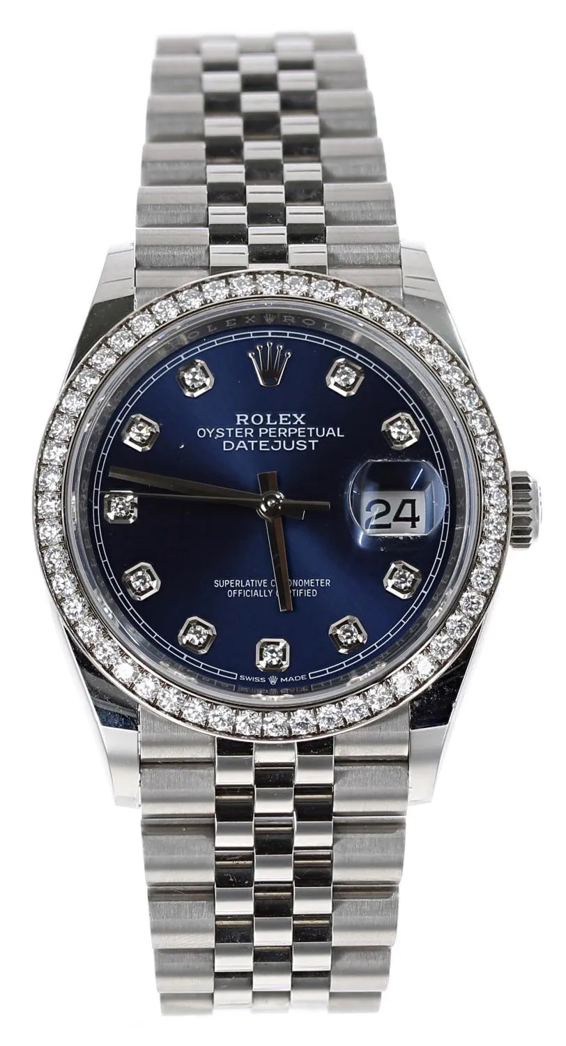 Rolex Datejust 36 126284RBR 36mm Stainless steel Blue