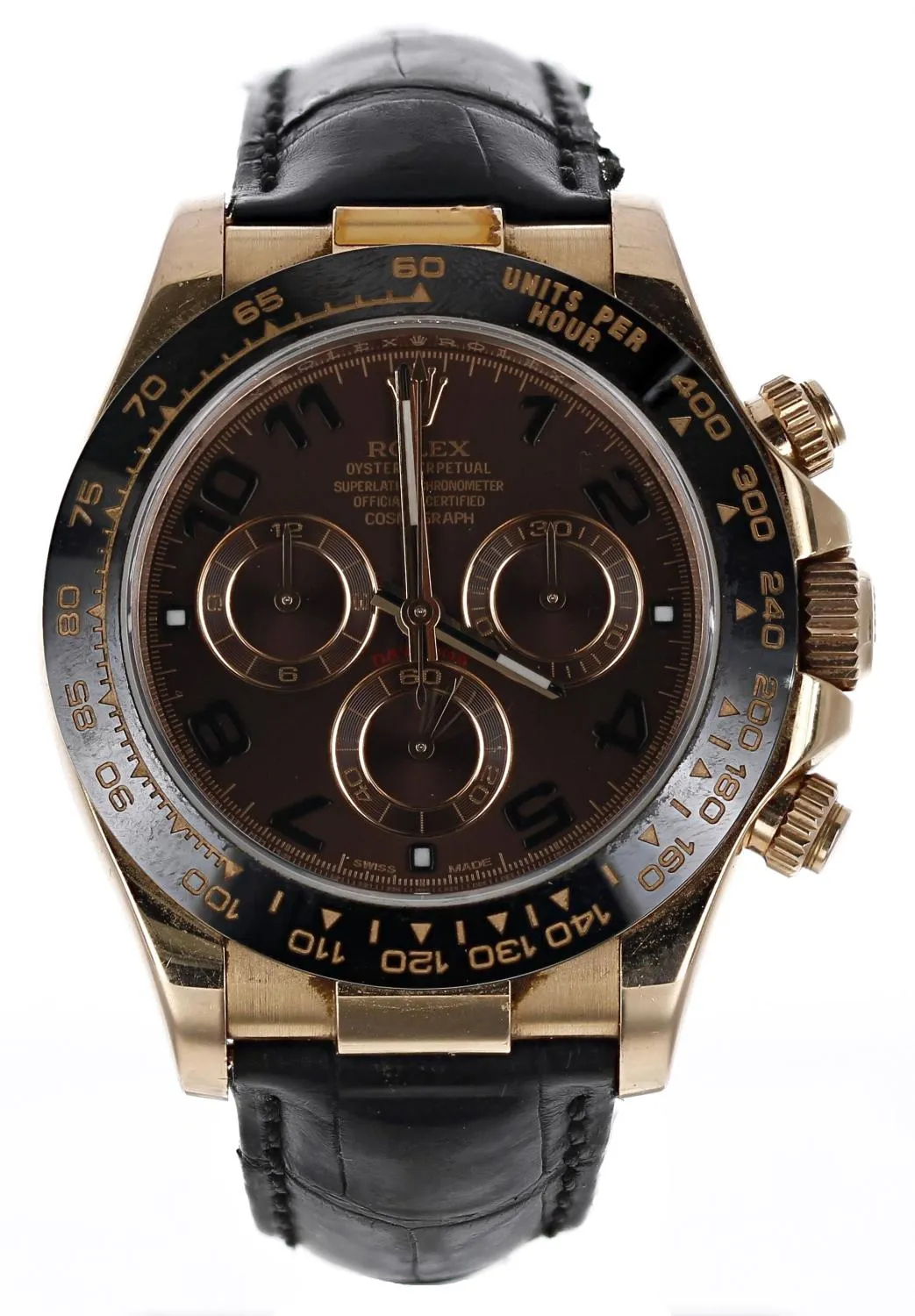 Rolex Daytona 116515 39mm Rose gold Brown