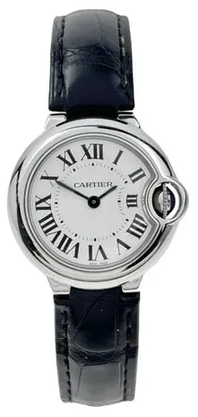 Cartier Ballon Bleu 3009 28mm Stainless steel White