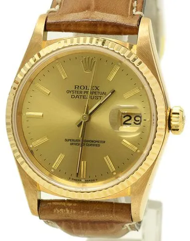 Rolex Datejust 36 16018 36mm Yellow gold Gold