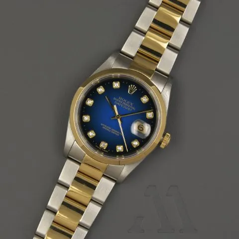 Rolex Datejust 36 16203 36mm Yellow gold and Stainless steel Blue