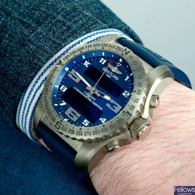 Breitling Cockpit B50 EB5010 47mm Titanium Blue 4