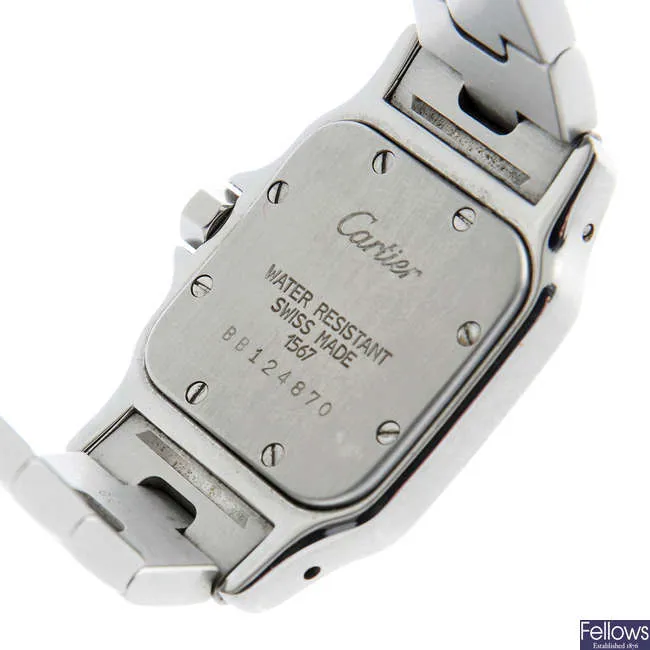 Cartier Santos 1567 24mm Yellow gold and Stainless steel Silver 4