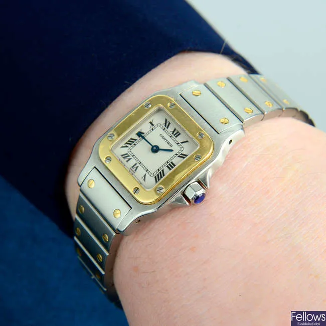 Cartier Santos 1567 24mm Yellow gold and Stainless steel Silver 5