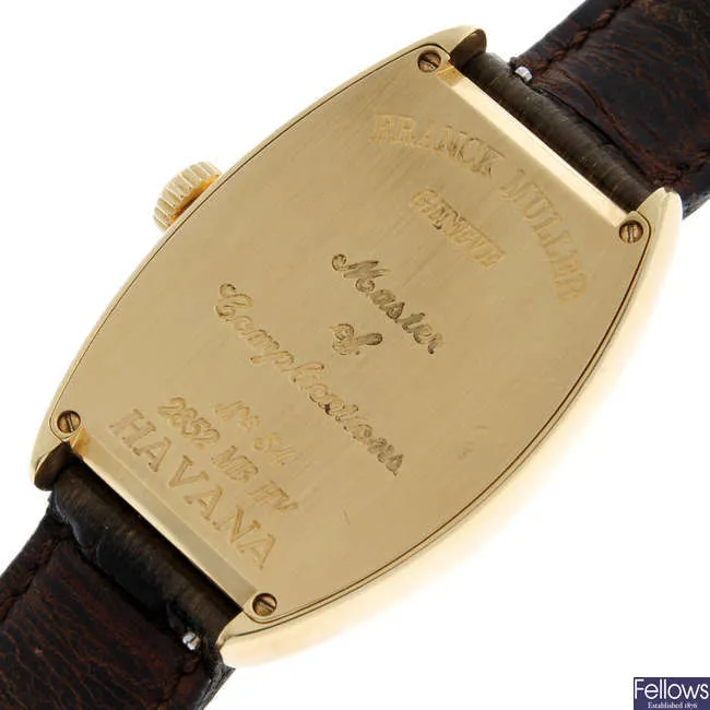 Franck Muller Master Banker 2852 MB HV 31mm Yellow gold Silver 4