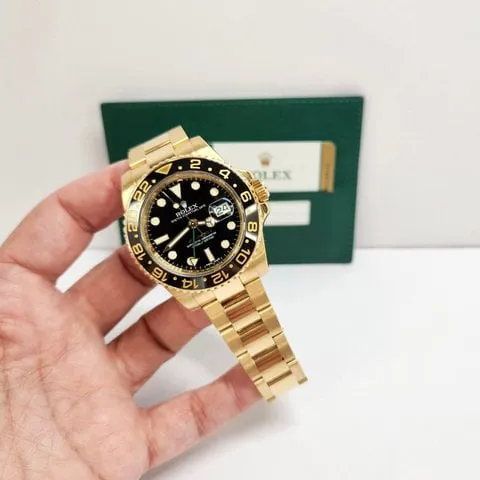 Rolex GMT-Master II 116718LN 40mm Yellow gold Black