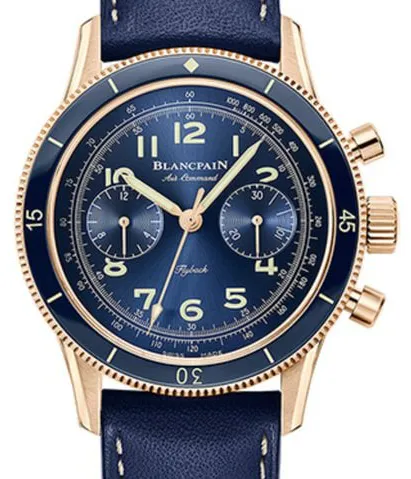 Blancpain Air Command AC02 36B40 63B 42.5mm Rose gold Blue