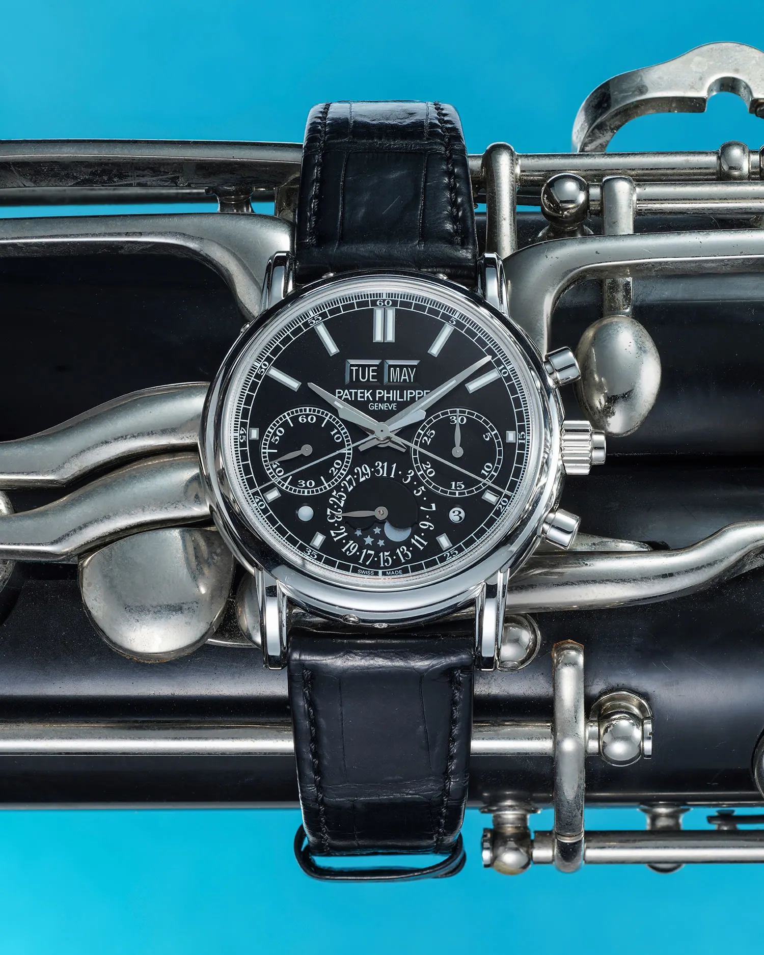 Patek Philippe Perpetual Calendar Split-Seconds Chronograph 5204P-011 40mm Platinum Black