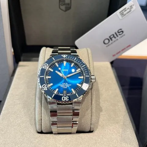 Oris Aquis 01 400 7763 4135-07 8 24 09PEB 43.5mm Stainless steel Blue