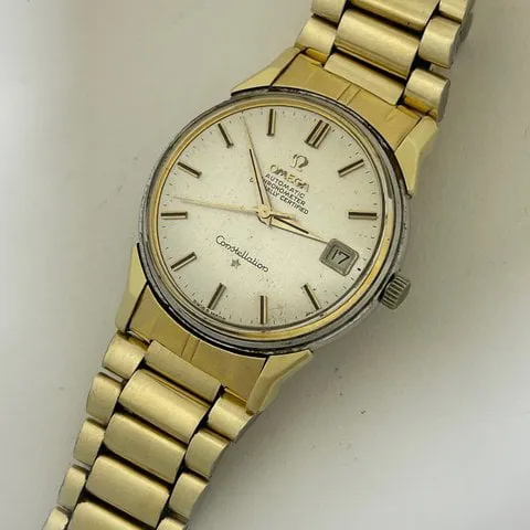 Omega Constellation 168.005 34mm Yellow gold and Stainless steel Silver